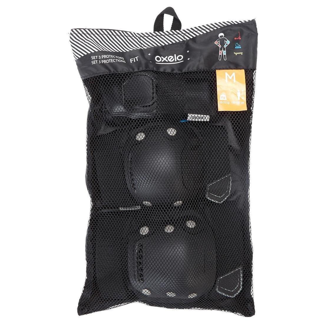 Adult 3-Piece Inline Skate Protection Set - Fit500, No Color, large image number 5