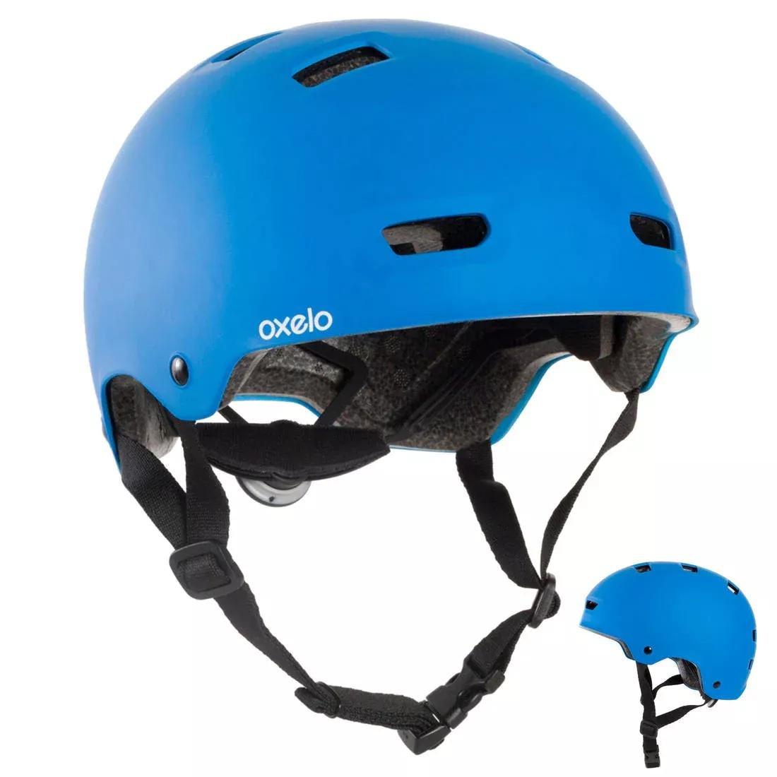 MF500 Inline Skating Skateboarding Scootering Helmet, Light Cyan, No Color, large image number 0