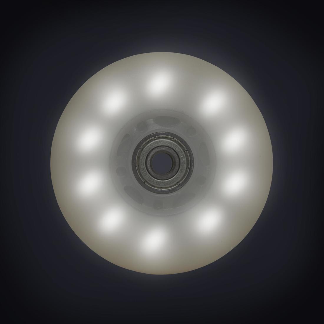 Set of 2 Light-Up 82A Inline Skate Wheels Bearings, , large image number 2