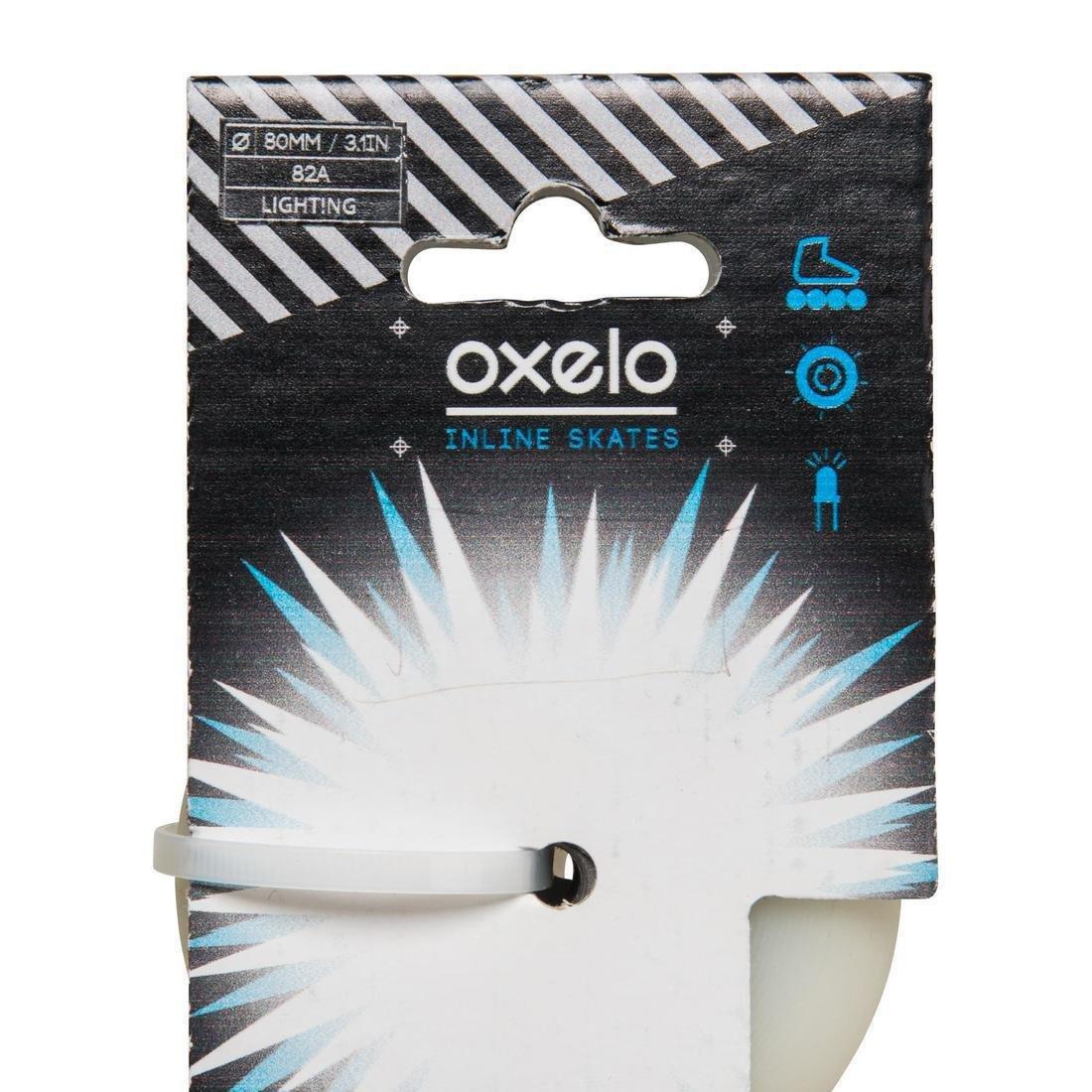 Set of 2 Light-Up 82A Inline Skate Wheels Bearings, , large image number 5