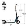 OXELO - Town 9V2 Unisex Scooter, Blue