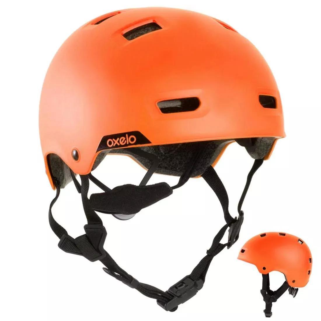 OXELO - Inline Skating Skateboard Scooter Helmet - Mf540, Orange