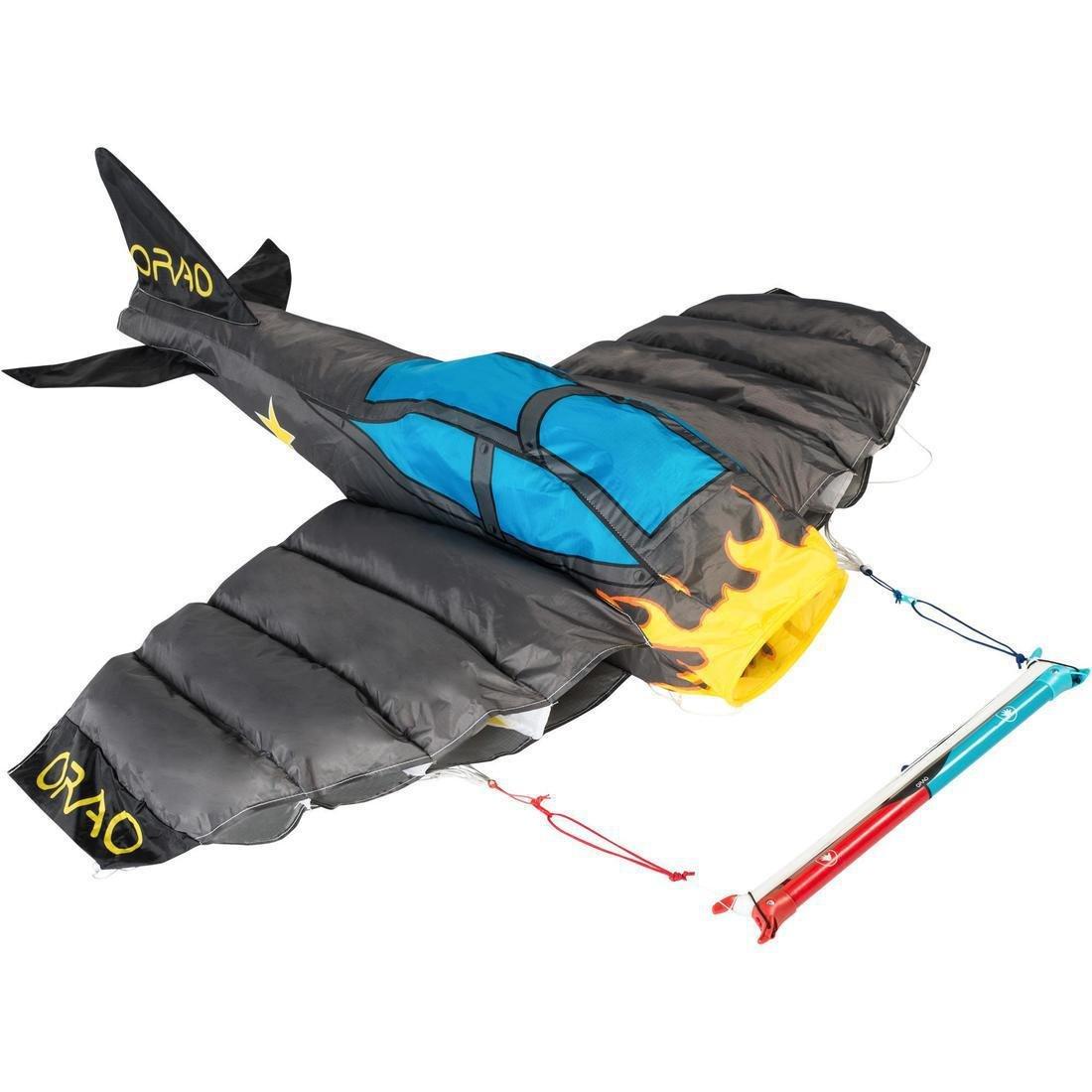 DEFAULT 3D Plane 180 Kids' Stunt Kite - Adventure Colours, No Color, large image number 0