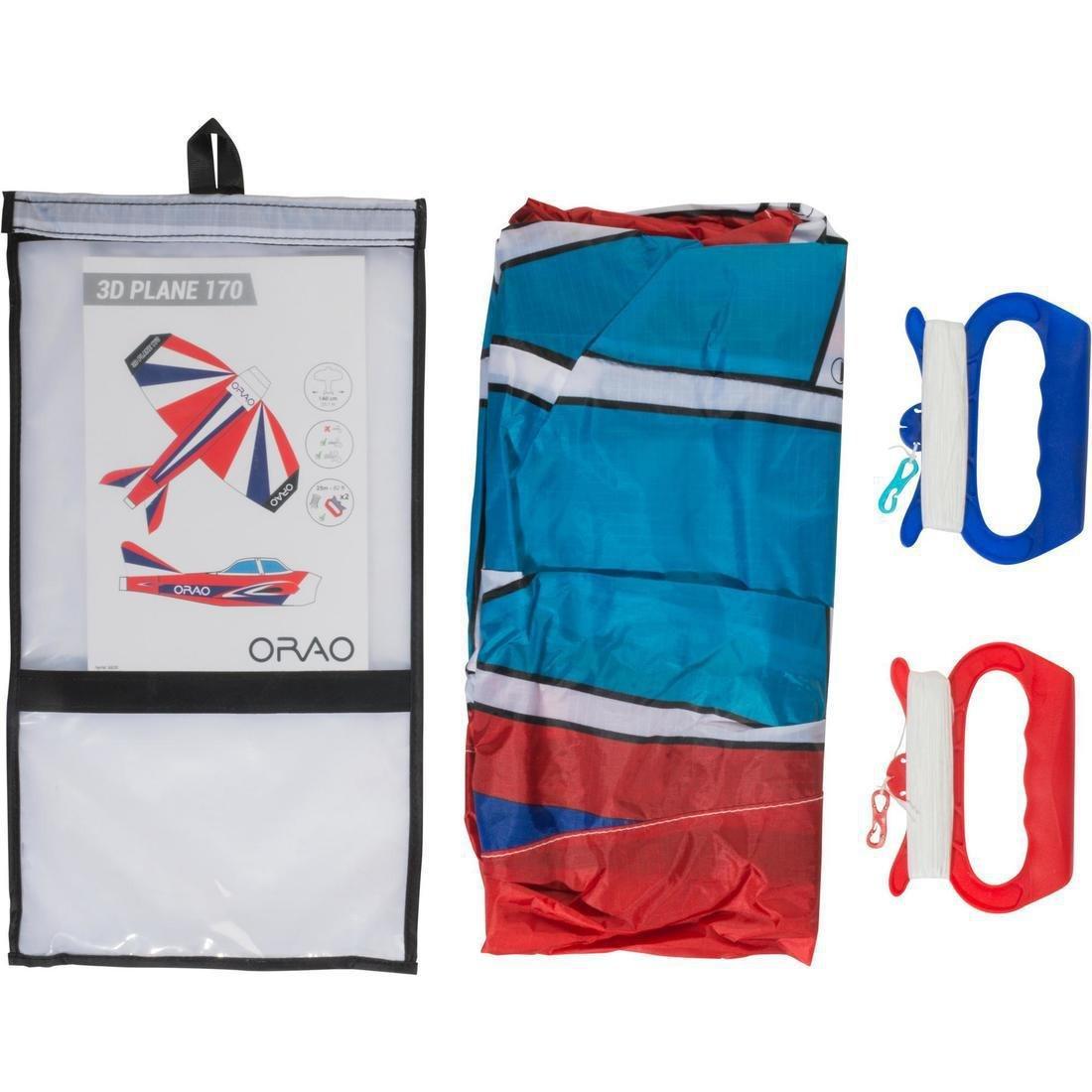 Kids 3D Plane 170 Stunt Kite, Multicolour, No Color, large image number 3