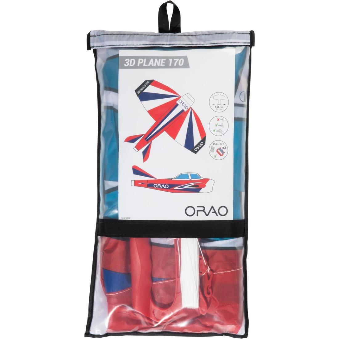 ORAO - Kids 3D Plane 170 Stunt Kite, Multicolour