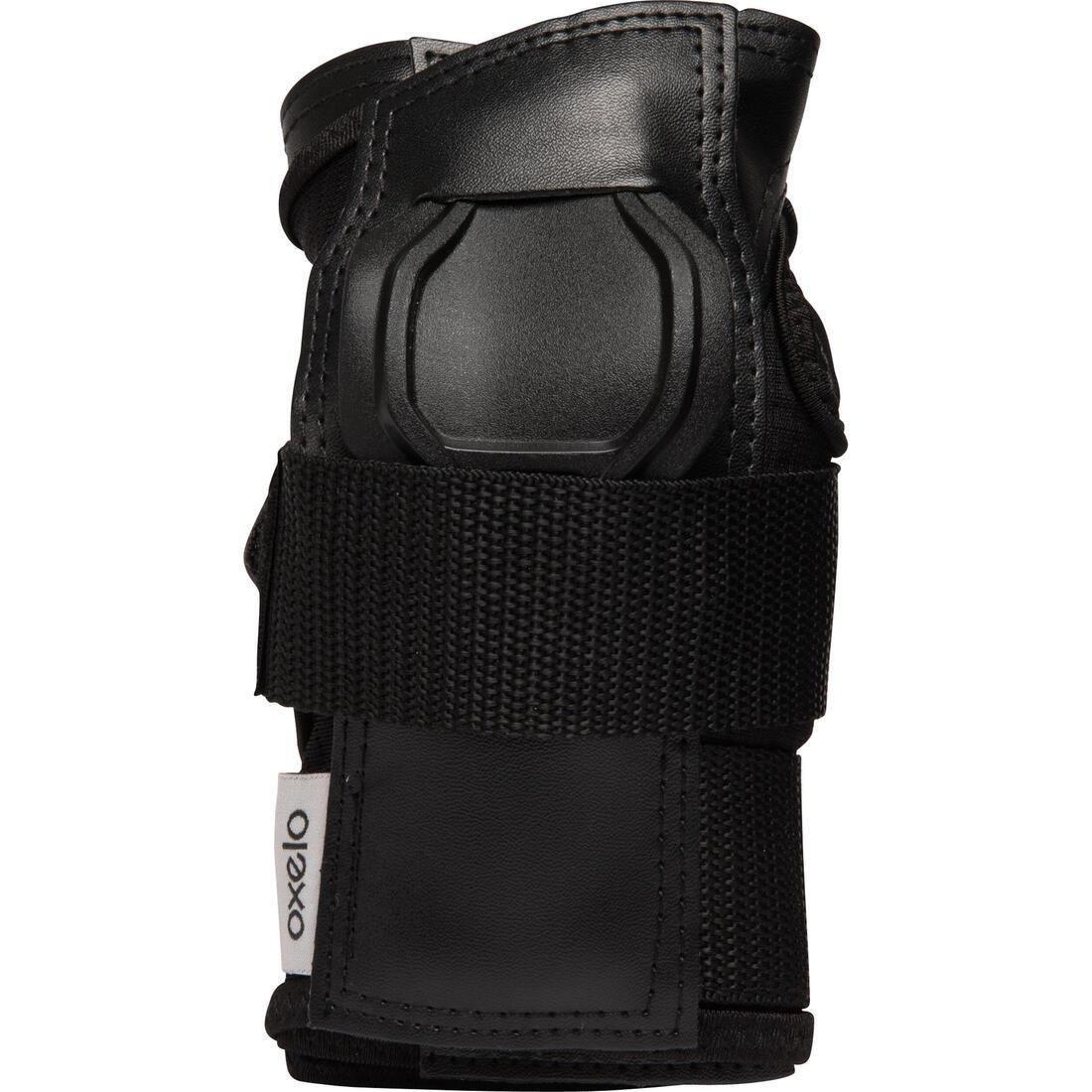 OXELO - Adult Skating Wrist Guards - Fit 500 , Black