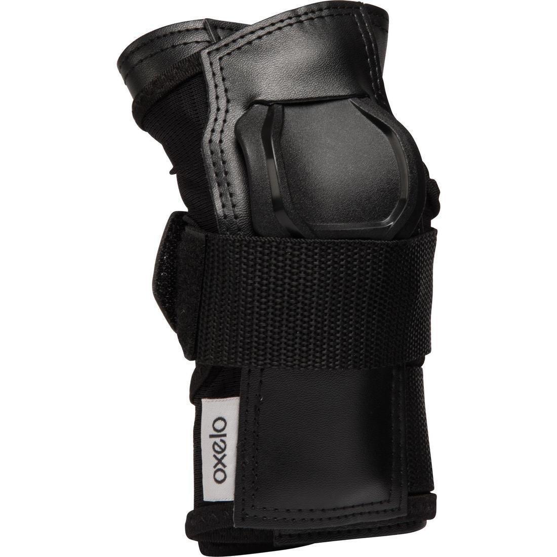 OXELO - Adult Skating Wrist Guards - Fit 500 , Black