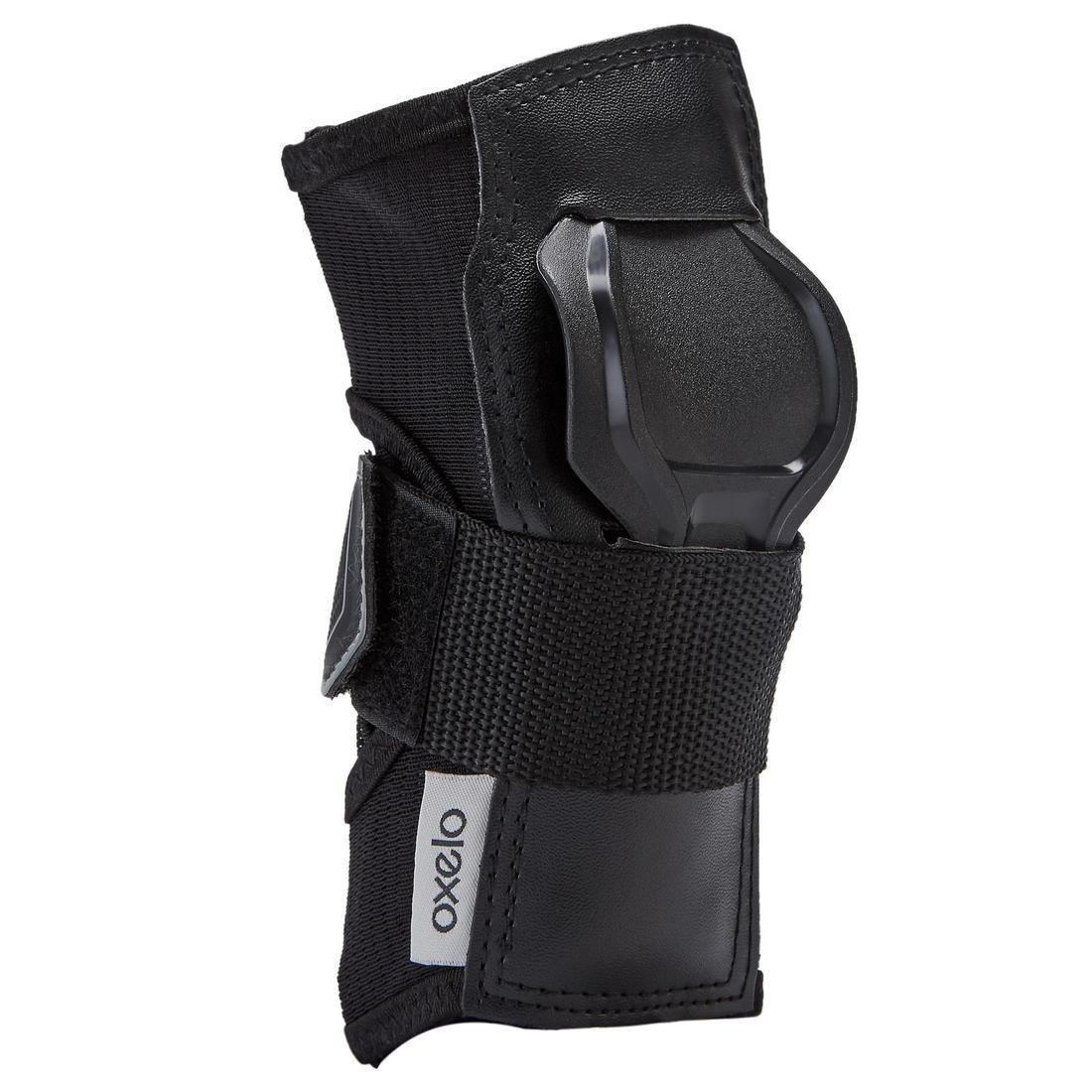 OXELO - Adult Skating Wrist Guards - Fit 500 , Black