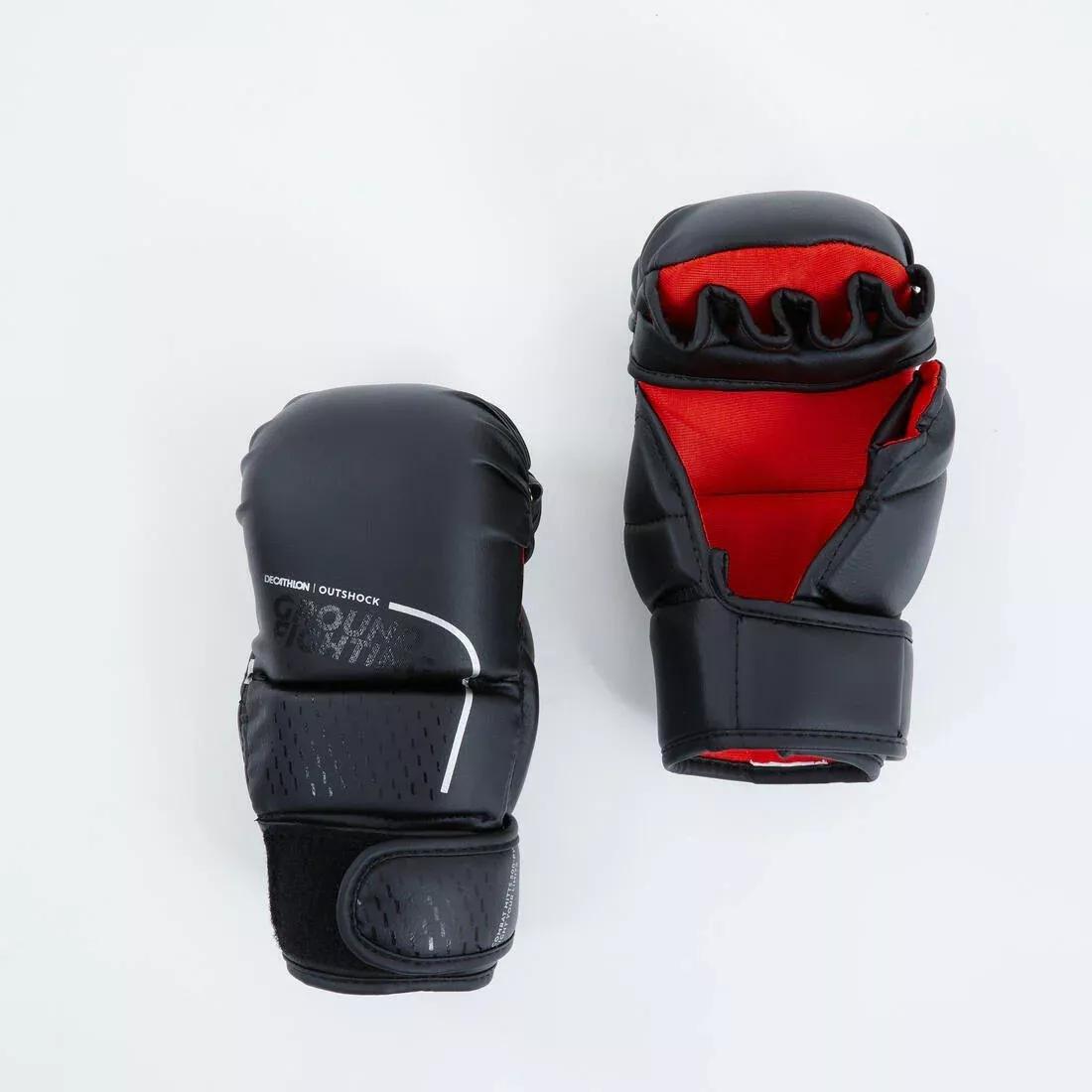 MMA / Grappling Gloves 500, Black, No Color, medium