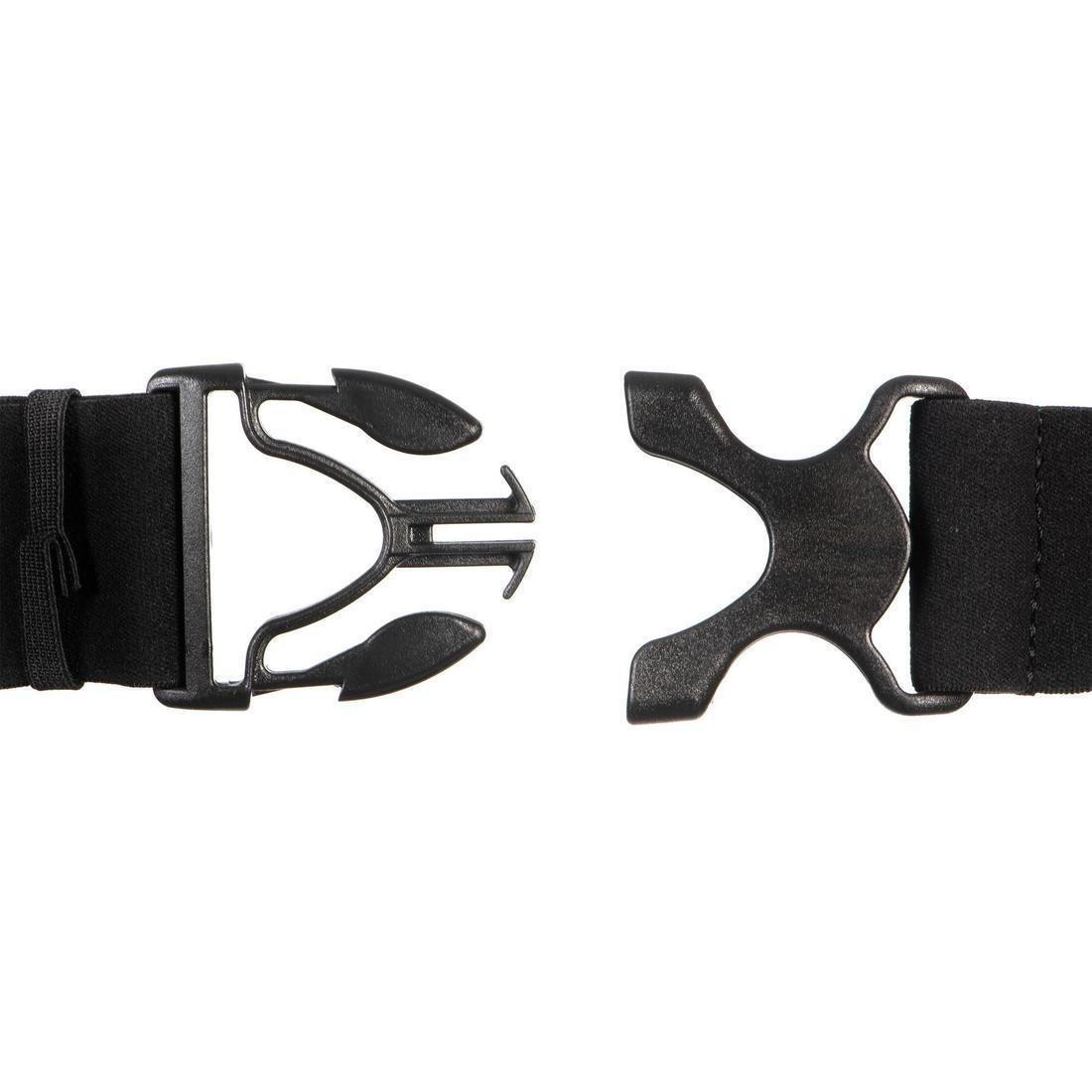 Short-Distance Triathlon Bib Belt, Black, No Color, large image number 5