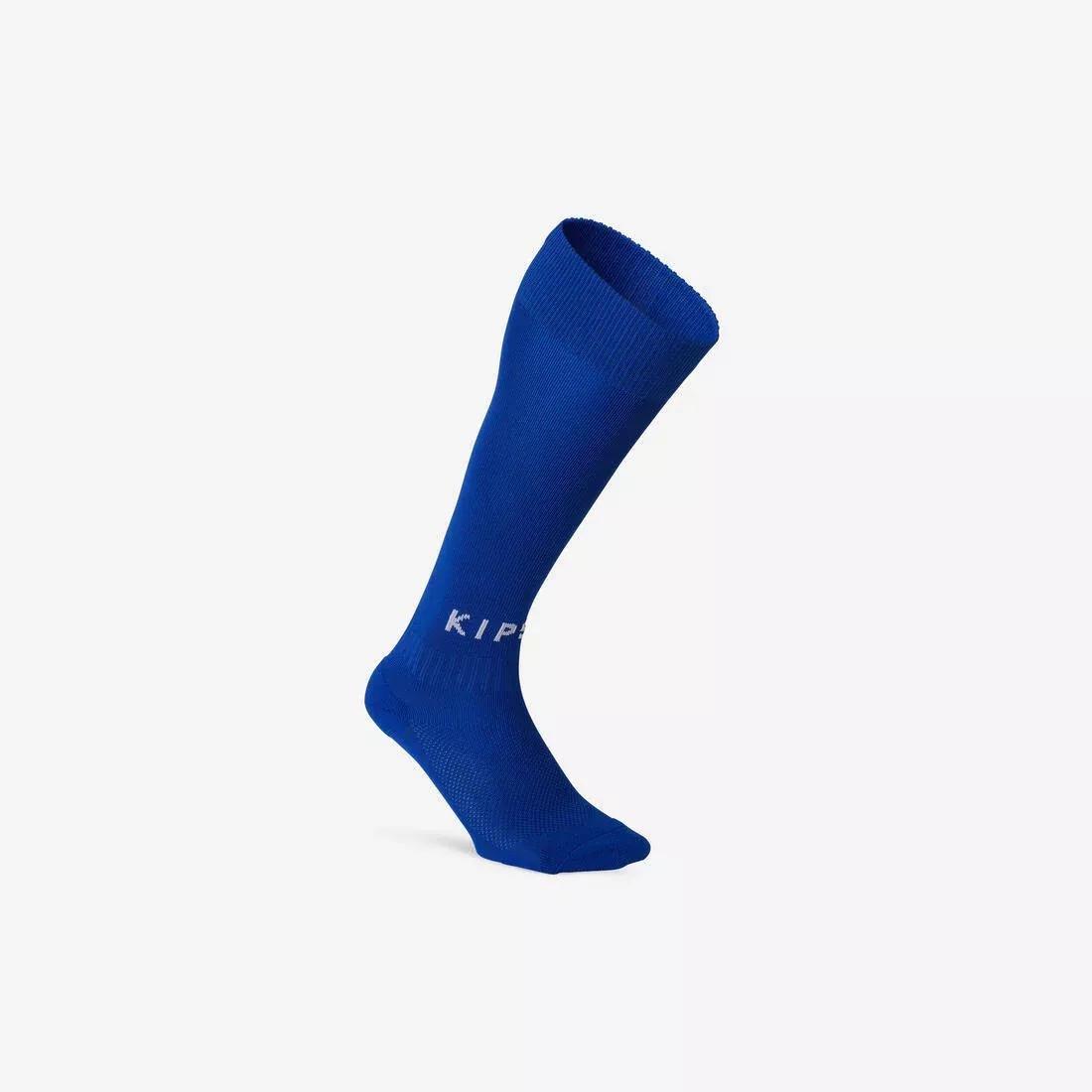 Kids' Football Socks F100, Bright Indigo, , large image number 0