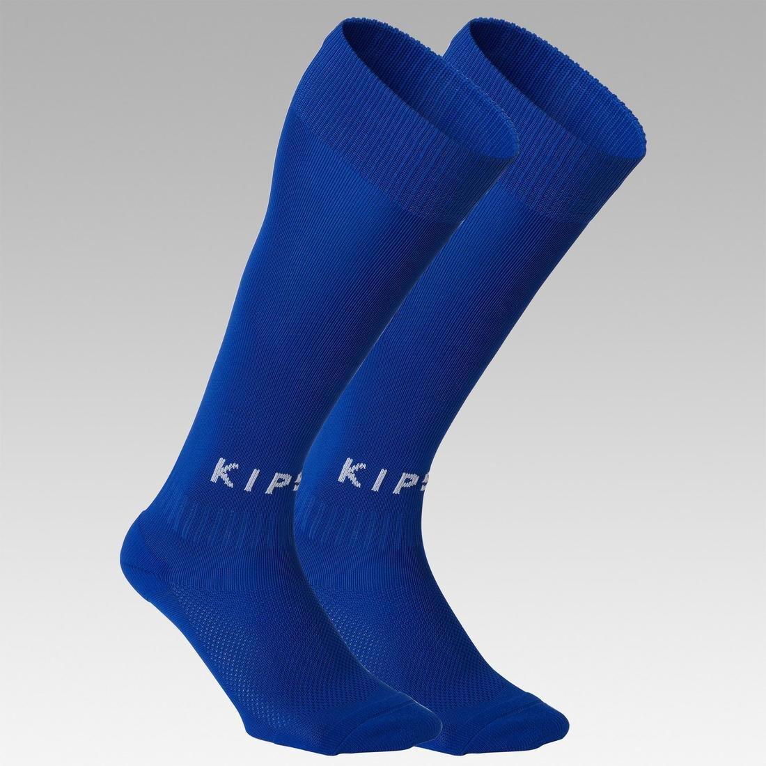 Kids' Football Socks F100, Bright Indigo, , large image number 1