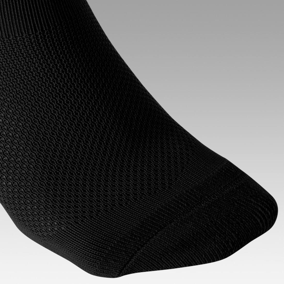Kids' Football Socks F100, Black, , large image number 6