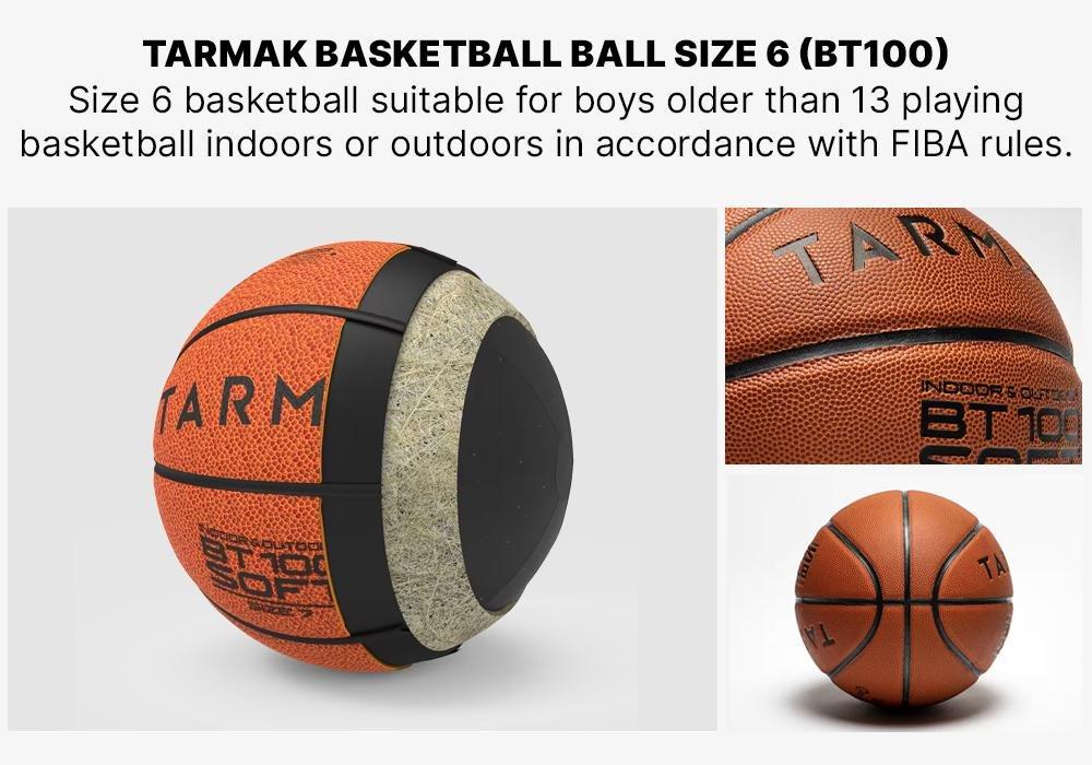 Kids / Women Basketball - BT100 6, Orange, No Color, large image number 13