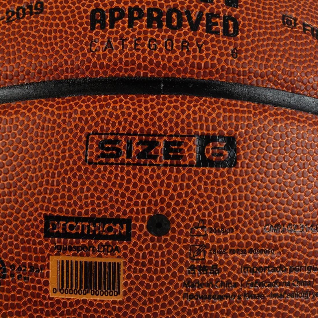 6 FIBA Basketball BT500, Brown, No Color, large image number 3