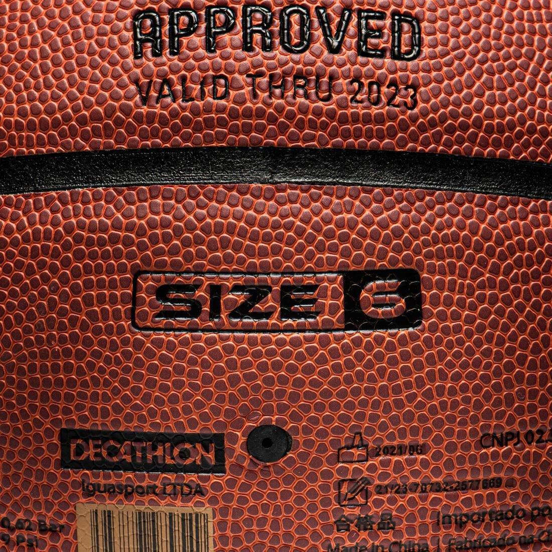 6 FIBA Basketball BT500, Brown, No Color, large image number 12
