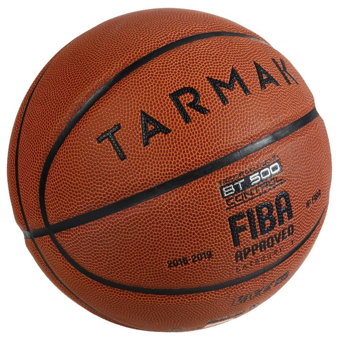 Boys'/Men's Basketball BT500, Dark Brown, No Color, large image number 0