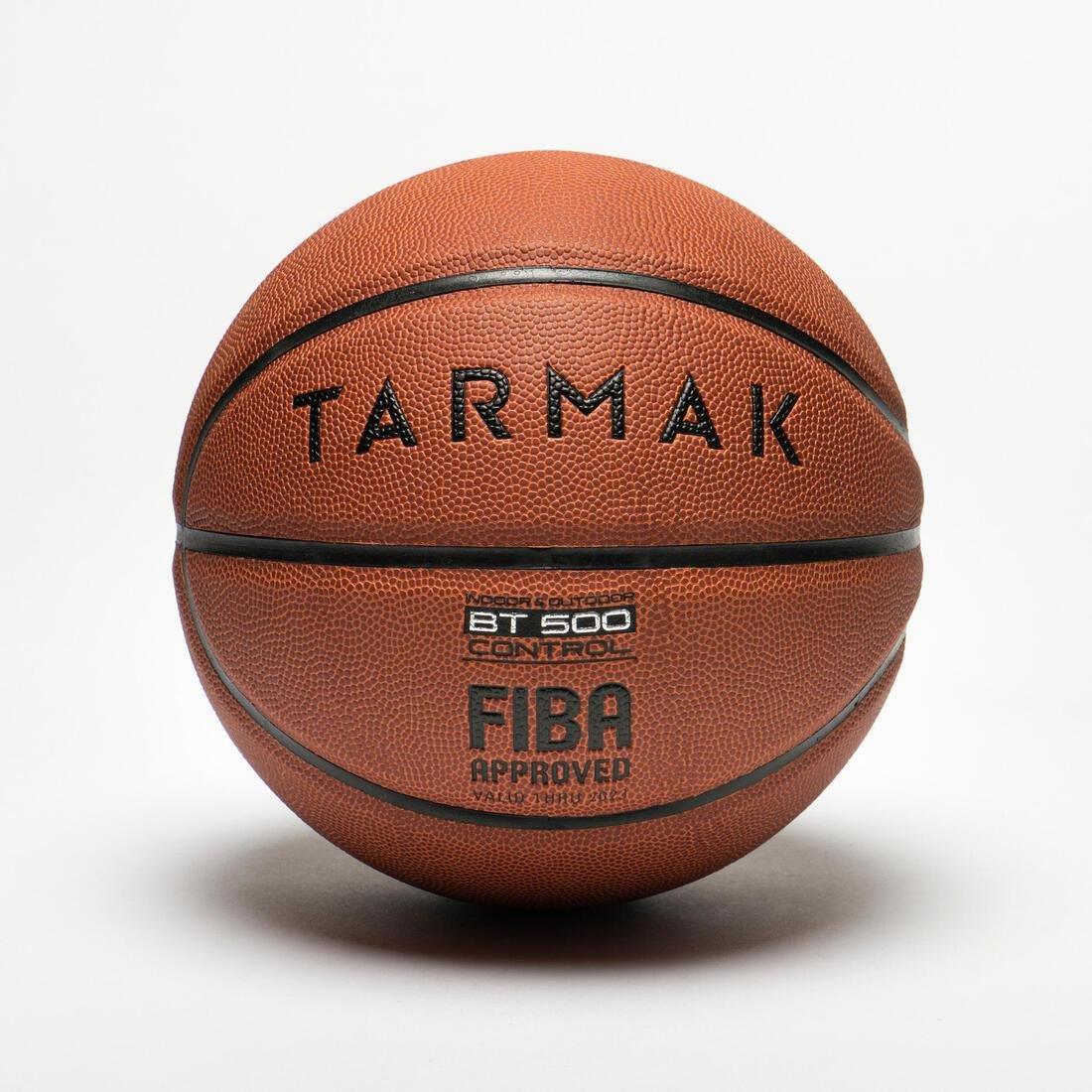 Boys'/Men's Basketball BT500, Dark Brown, No Color, large image number 9