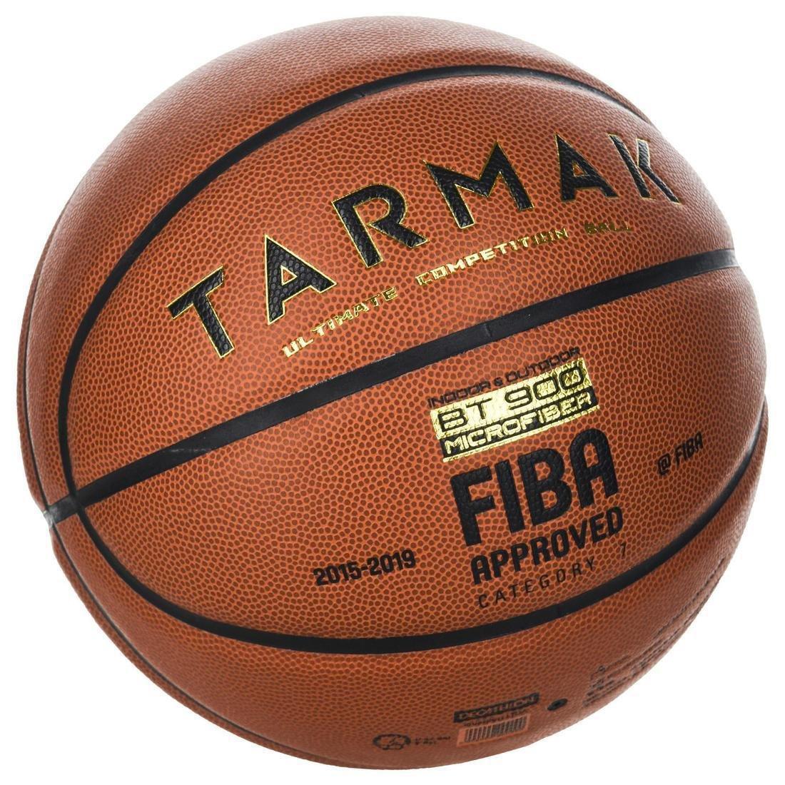 BT900 Basketball FIBA-approved for boys and adults, Blood Orange, No Color, large image number 0