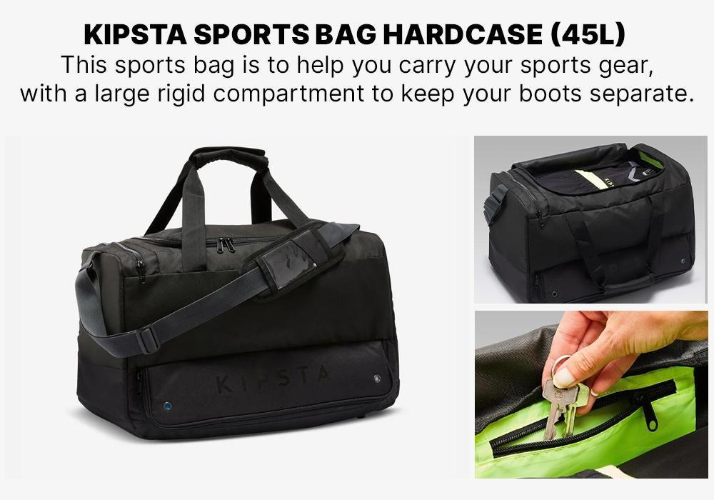 45L Sports Bag Hardcase, Black, No Color, medium