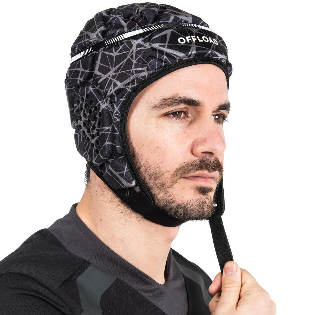 R500 Rugby Scrum Cap, Charcoal Grey, , large image number 0