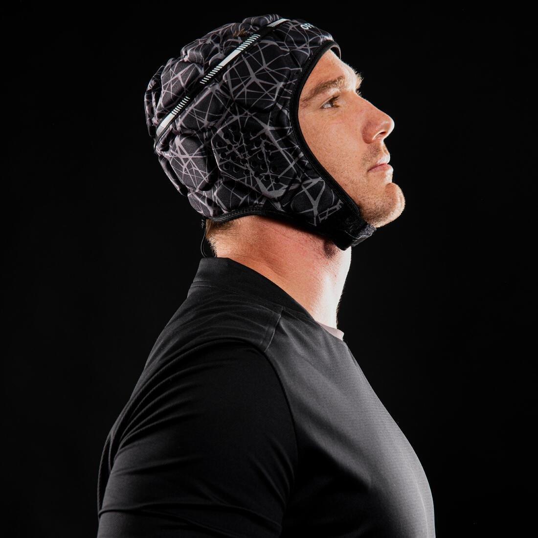R500 Rugby Scrum Cap, Charcoal Grey, , large image number 4