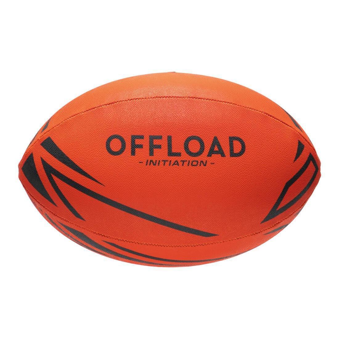 Rugby Ball Initiation, Fluo Blood Orange, No Color, large image number 0
