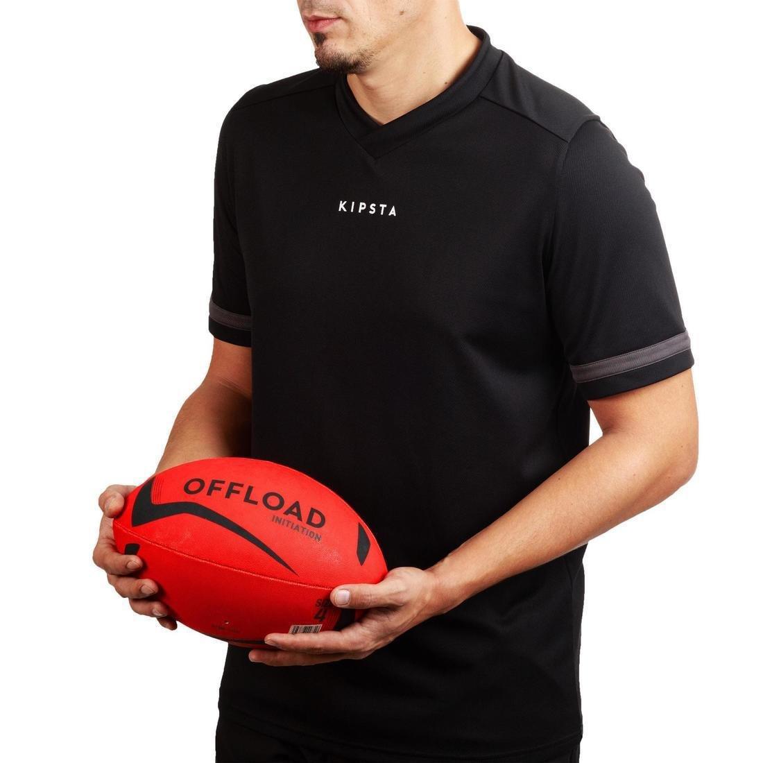 Rugby Ball Initiation, Fluo Blood Orange, No Color, large image number 4