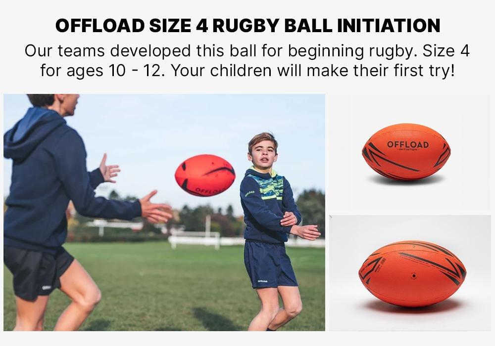 Rugby Ball Initiation, Fluo Blood Orange, No Color, large image number 15