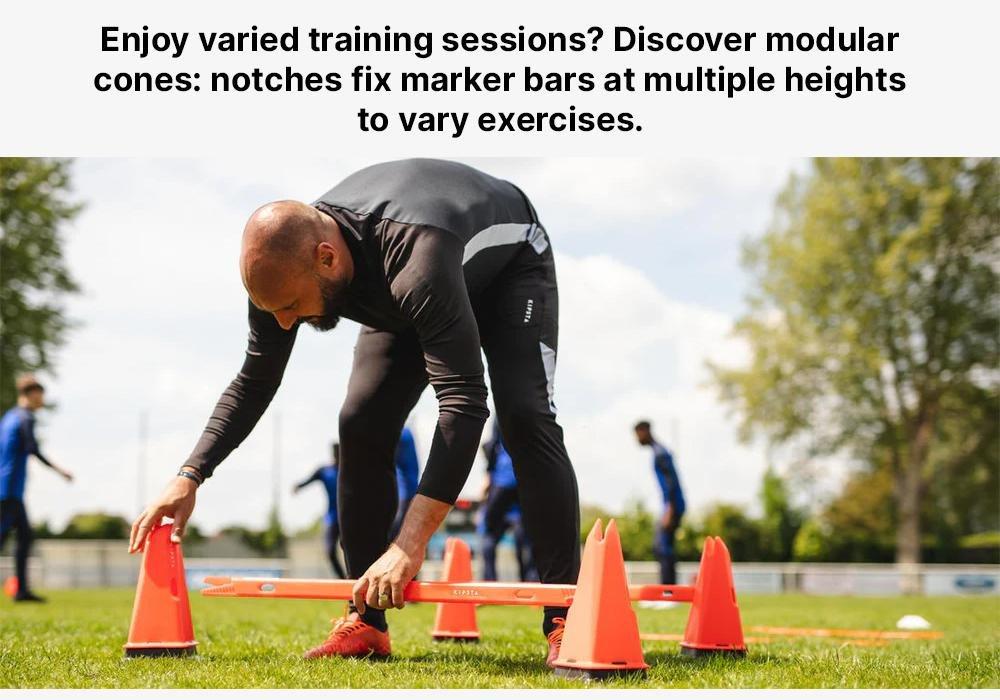Weighted Training Cones 4-Pack Modular, Orange, No Color, large image number 19