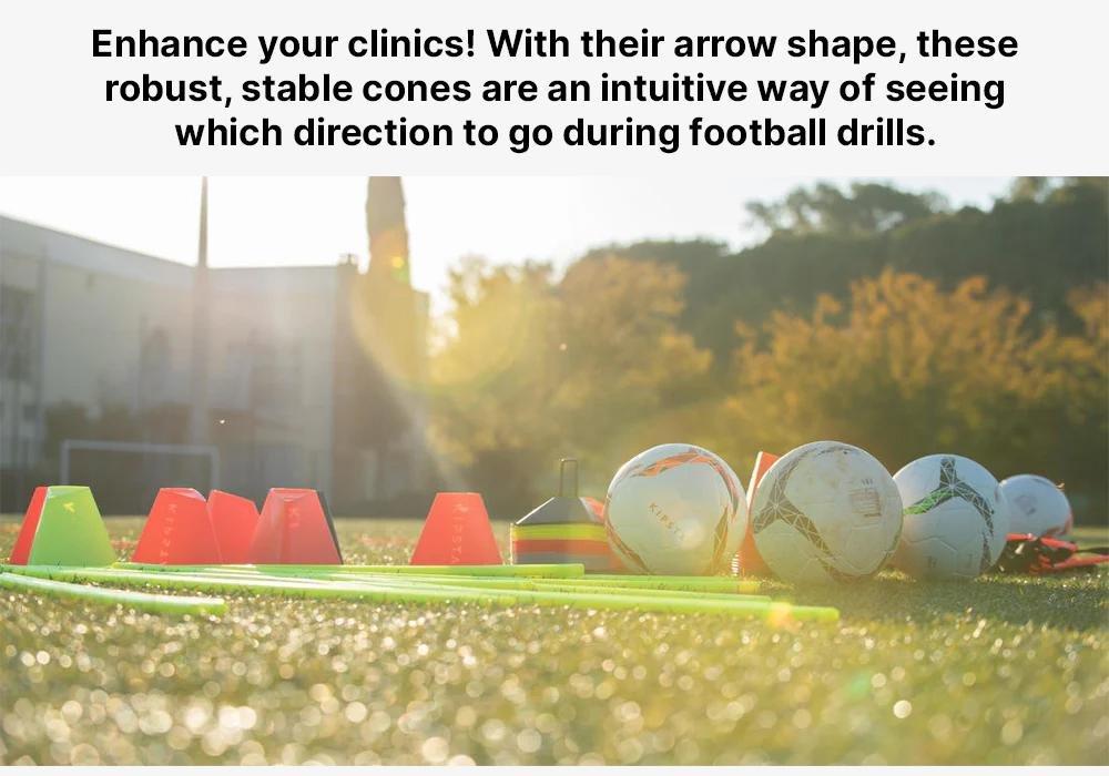 Training Cones 6-Pack Essential, Fluo Lime Yellow, No Color, medium