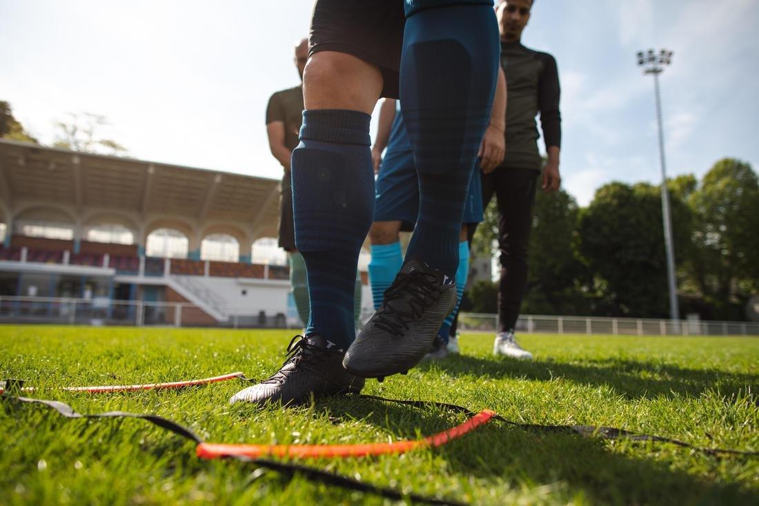 Essential Football Agility Ladder, Fluo Blood Orange, No Color, large image number 5