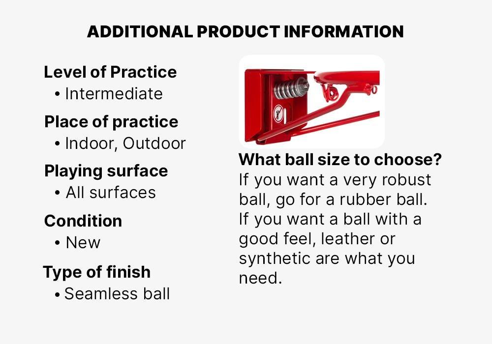 R900 Official Flexible Basketball Rim for Basketball Baskets, Red, No Color, large image number 6