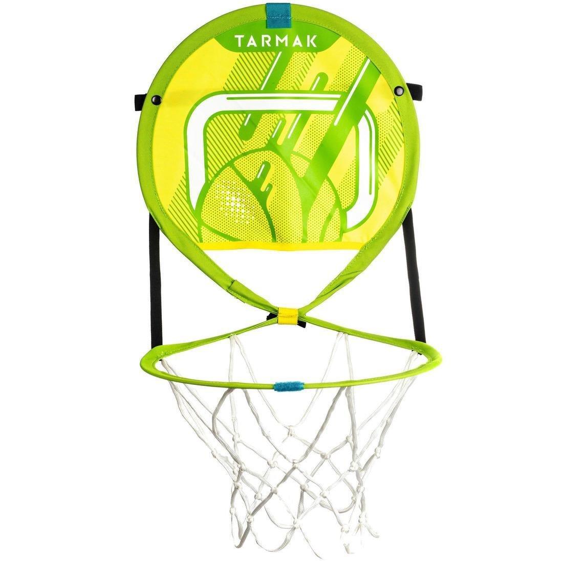 Hoop100Kids /Adult PortableBasketball Basket With Ball, Acid Green, No Color, large image number 0