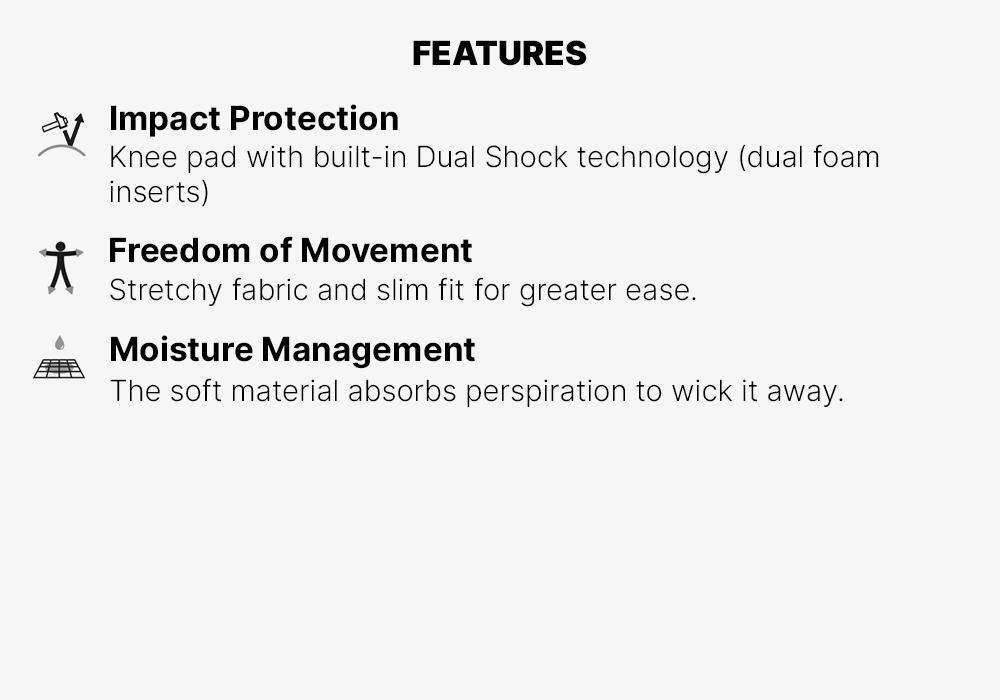 Adult Protective Basketball Knee Pads Twin-Pack - Nba, Black, No Color, medium