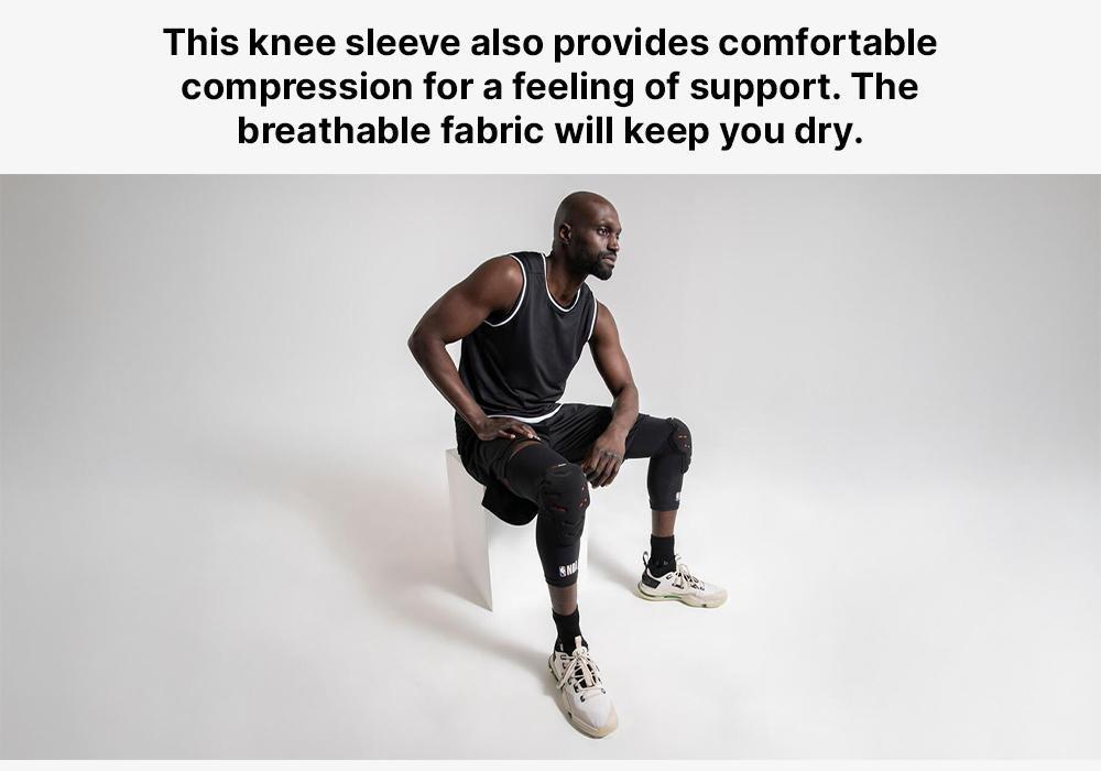 Adult Protective Basketball Knee Pads Twin-Pack - Nba, Black, No Color, medium