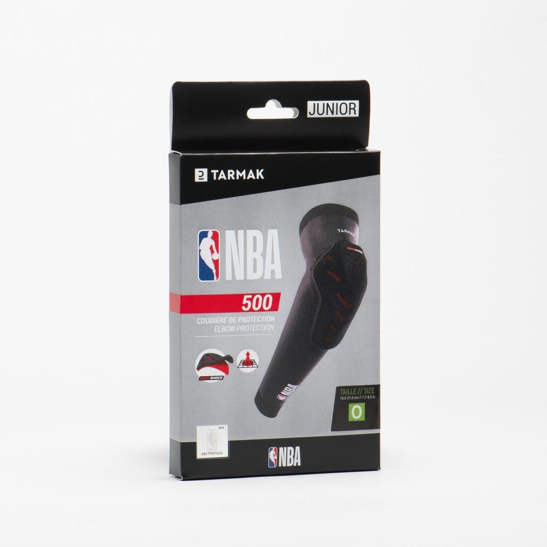 Kids' Basketball Elbow Guard Ep500 - NBA | Dualshock, Black, No Color, large image number 7