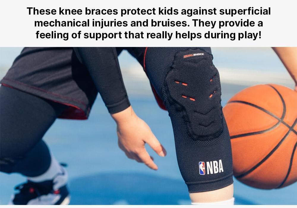 Kids' Basketball Knee Brace Kp500 - NBA | Dualshock, Black, , large image number 13