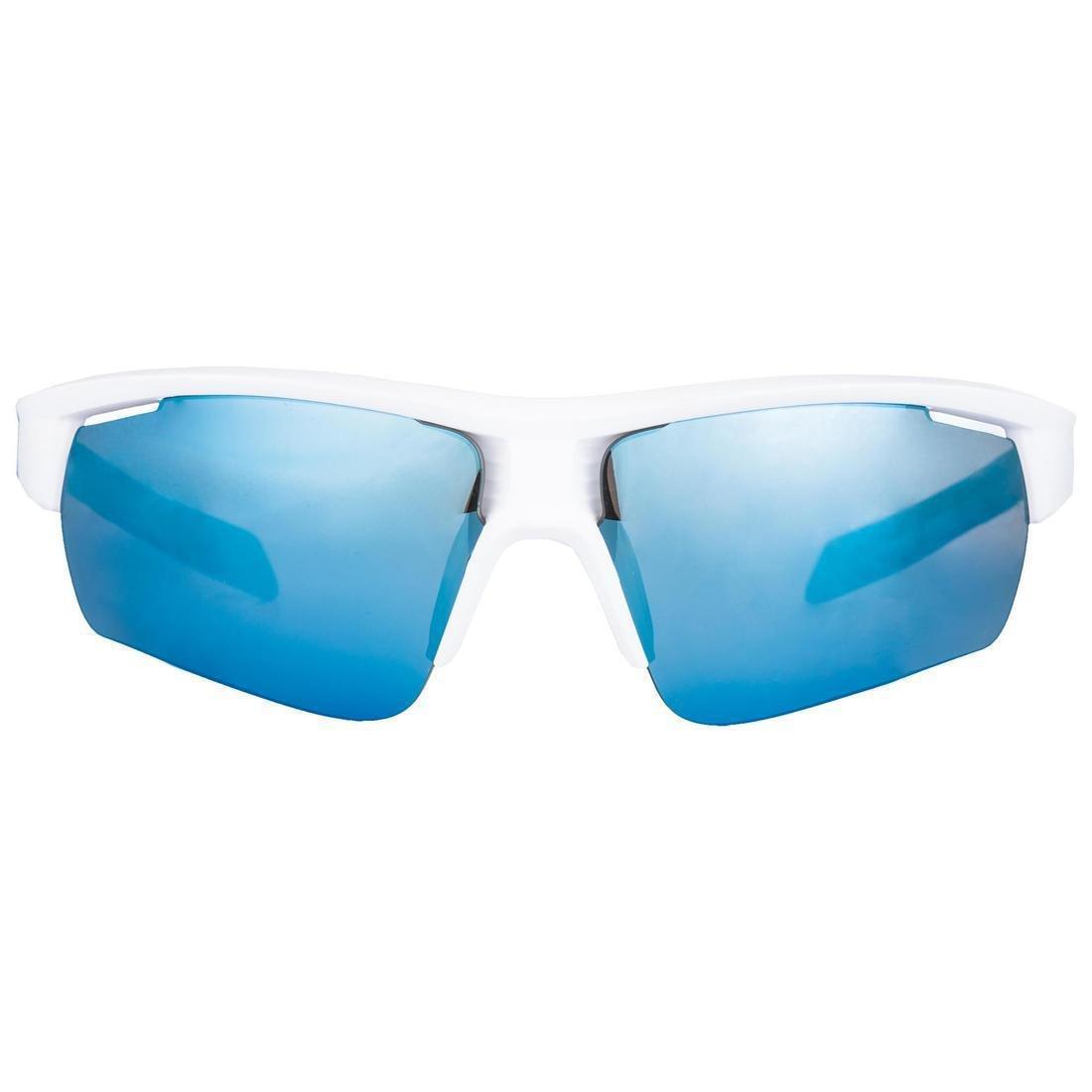 Polarised Beach Sports Sunglasses, White/Blue, Cyan, No Color, large image number 2