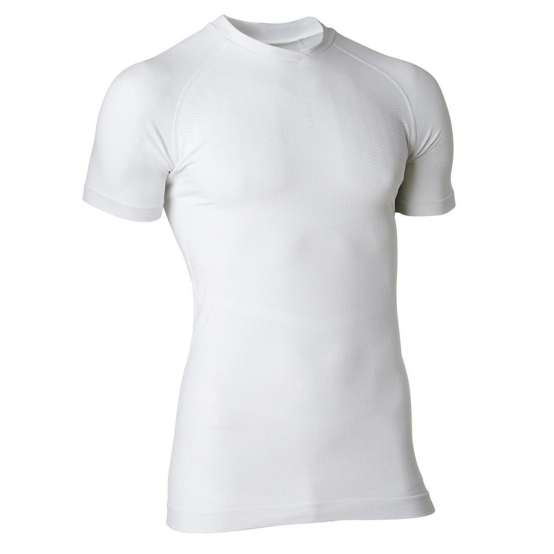 Adult Short-Sleeved Football Thermal Base Layer Top Keepdry500, Black, , large image number 11