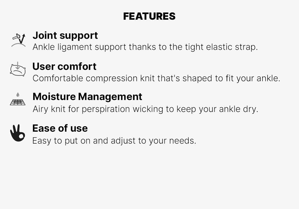 Strong 100 Right/Left Ankle Ligament Support, Black, No Color, large image number 10