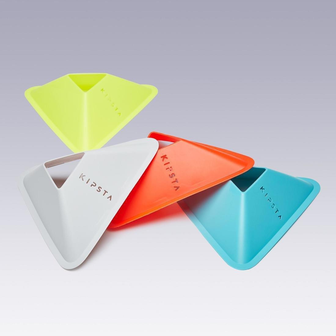 Essential Pack Of 40 Flat Markers, 4 Colours (Yellow, Orange, Grey, Blue), No Color, large image number 1