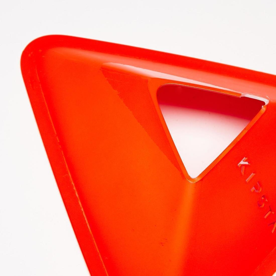 Essential Football Training Flat Markers - 10-Pack, Orange, No Color, large image number 8