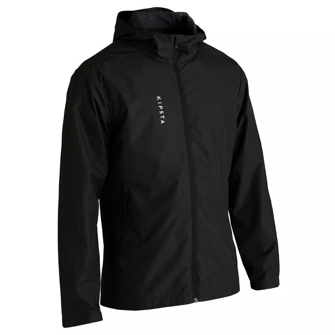 KIPSTA - Men Football Waterproof Jacket-T100, Black