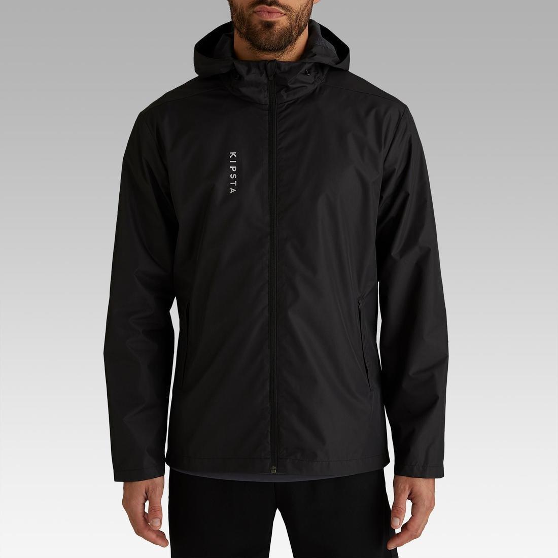 KIPSTA - Men Football Waterproof Jacket-T100, Black