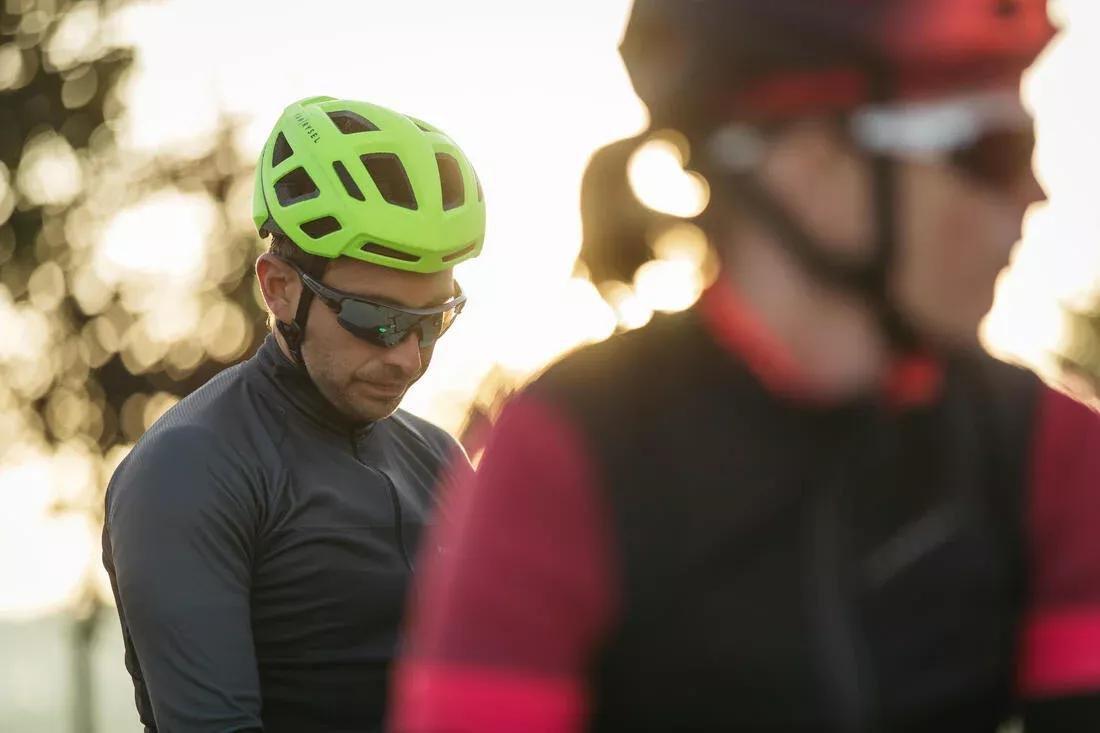 Roadr 500 Road Cycling Helmet, Fluo Lime Yellow, , large image number 5