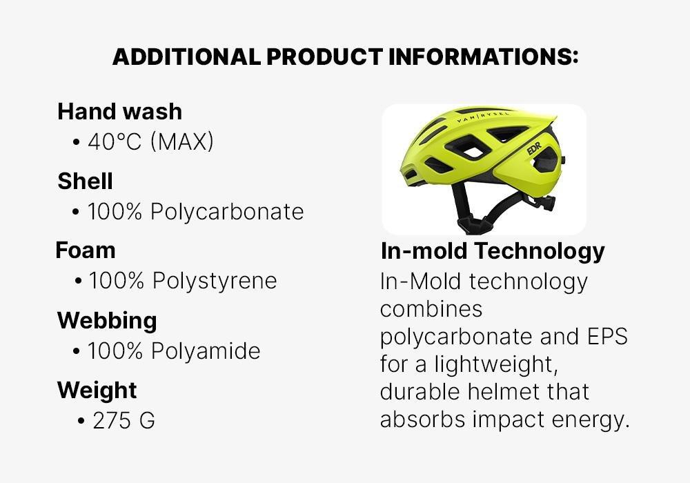 Roadr 500 Road Cycling Helmet, Fluo Lime Yellow, , large image number 16