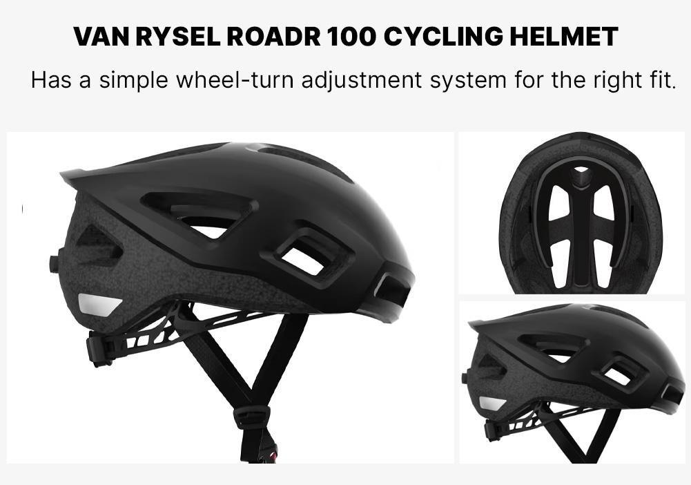 Roadr 100 Cycling Helmet, Black, , large image number 18