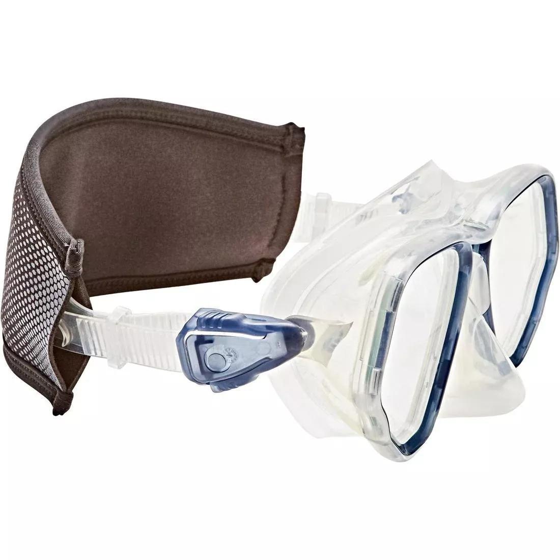 BLACK Neoprene over-strap for diving masks, No Color, large image number 6