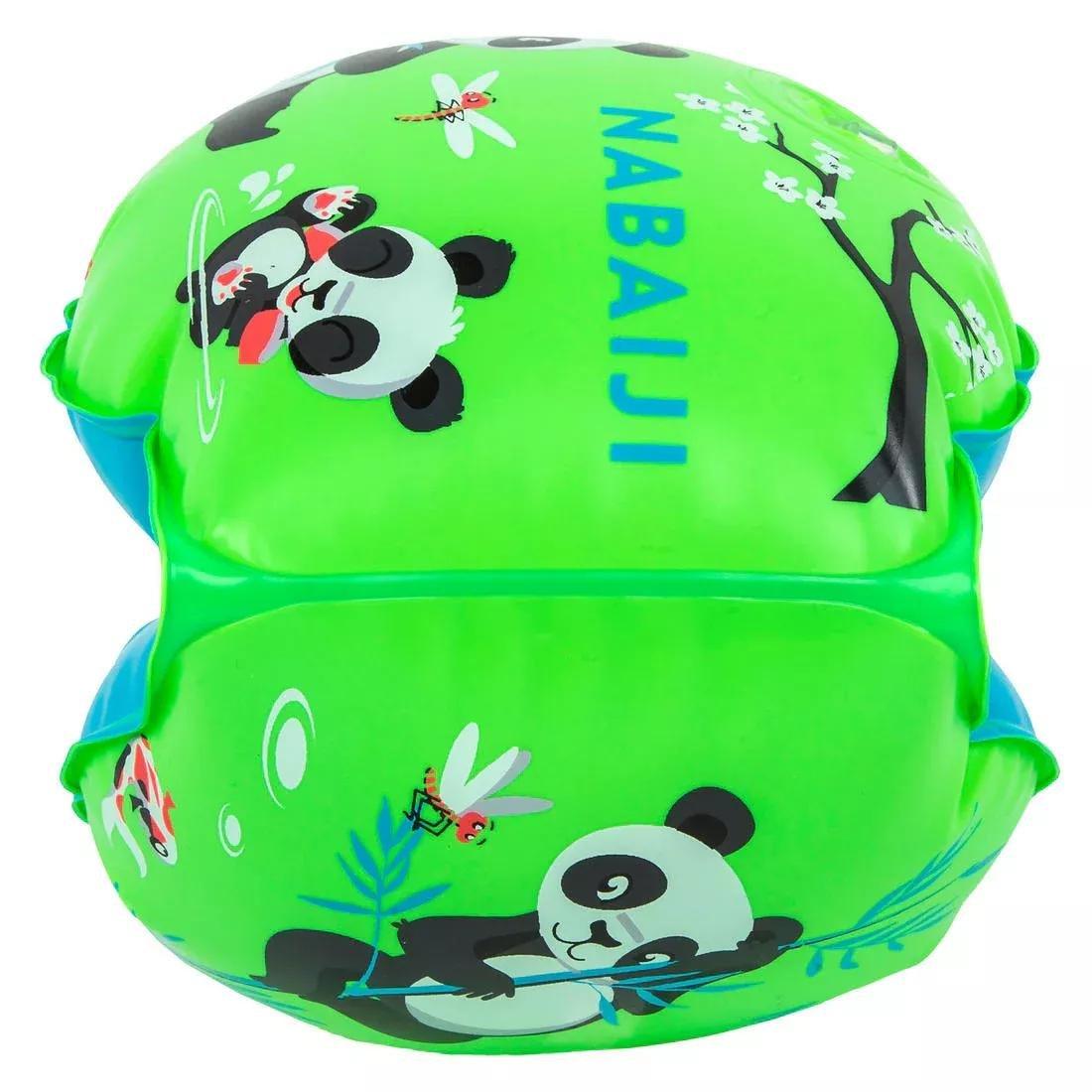 Kids Girls Swimming Armbands - Pandas Print - 11-30 Kg, Pink, No Color, large image number 6